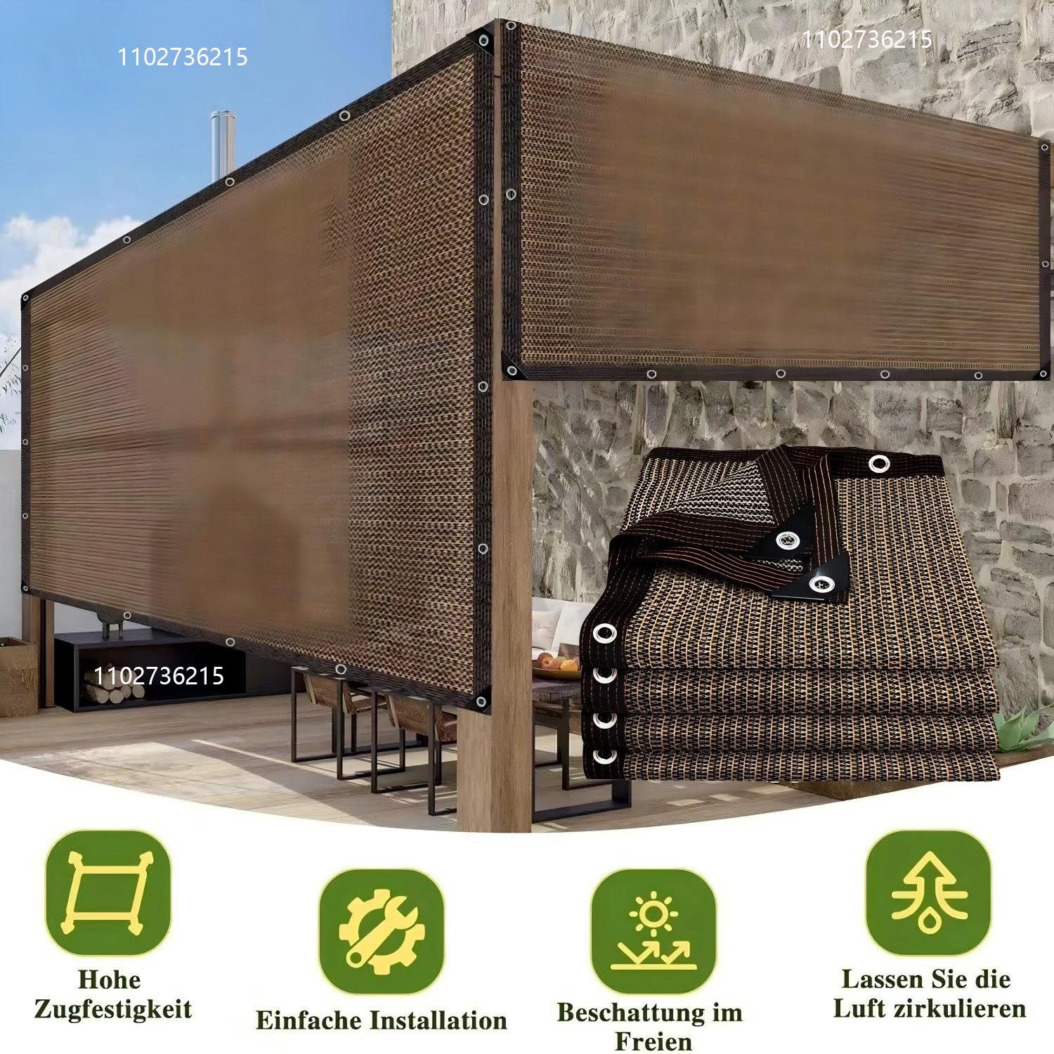 Outdoor Furniture Hdpe - Filet pare-soleil pour jardin extérieur, pare-soleil