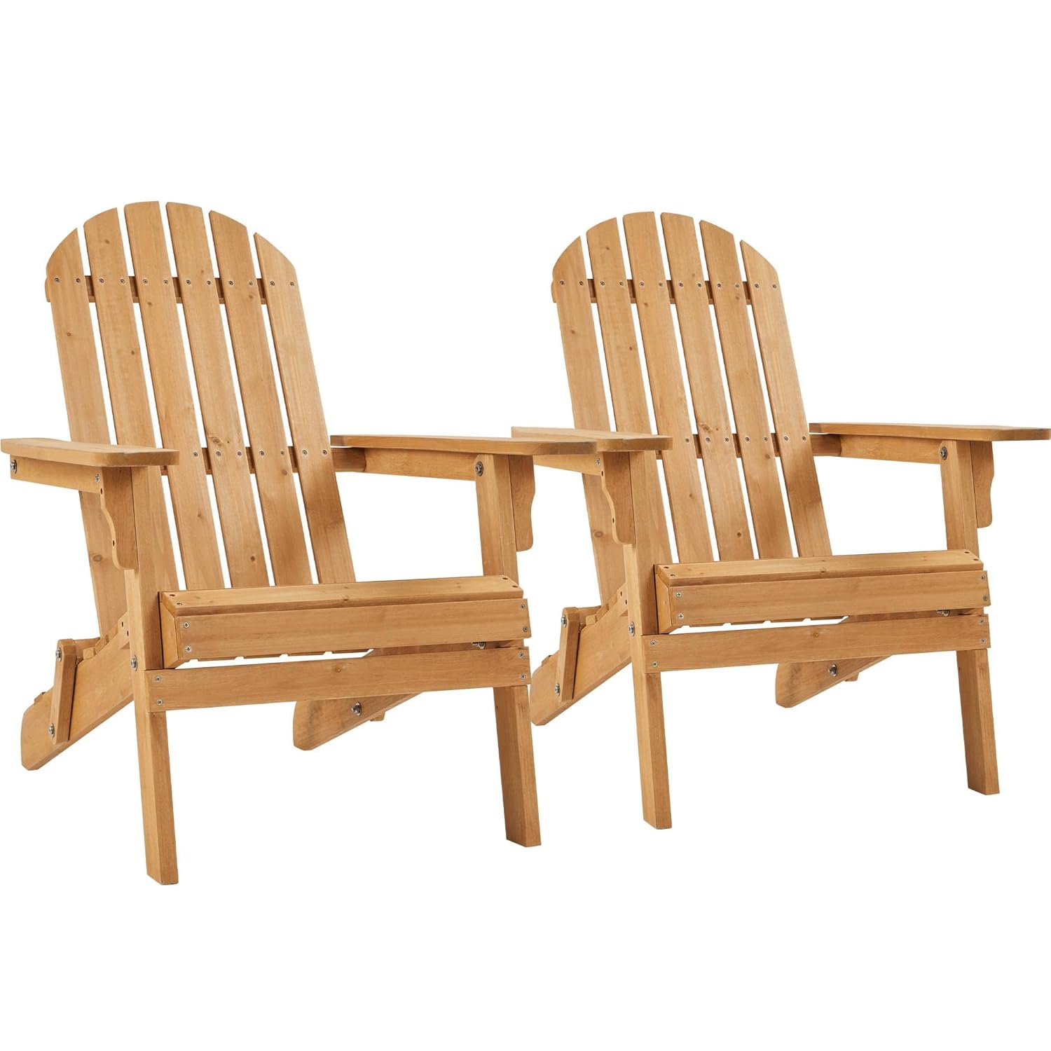 Outdoor Furniture Set With Fire Pit - Ensemble de 2 chaises Adirondack pliantes