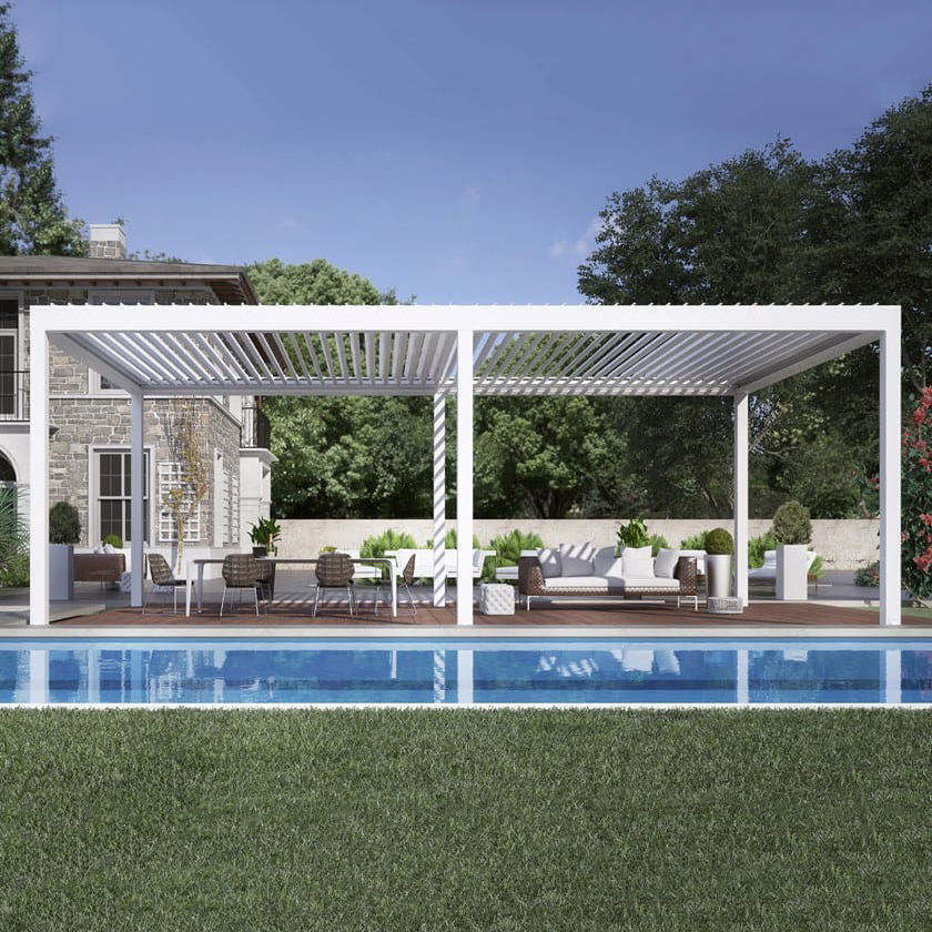 Outdoor Furniture Aluminum - Pergola extérieure en alliage d'aluminium anodisé