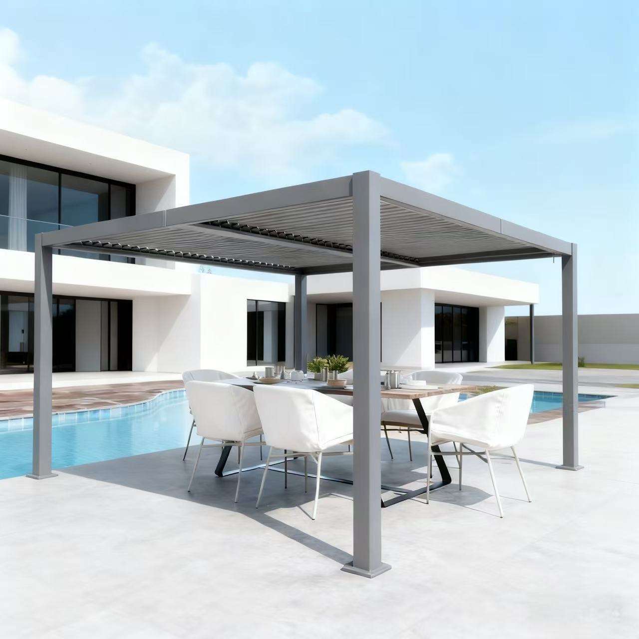 Outdoor Furniture Aluminum - Pergola en alliage d'aluminium résistante à