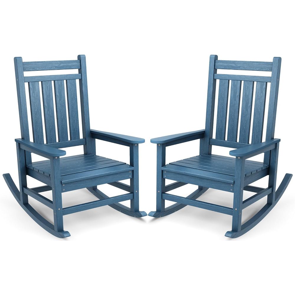 Outdoor Furniture Hdpe - Ensemble de 2 chaises à bascule