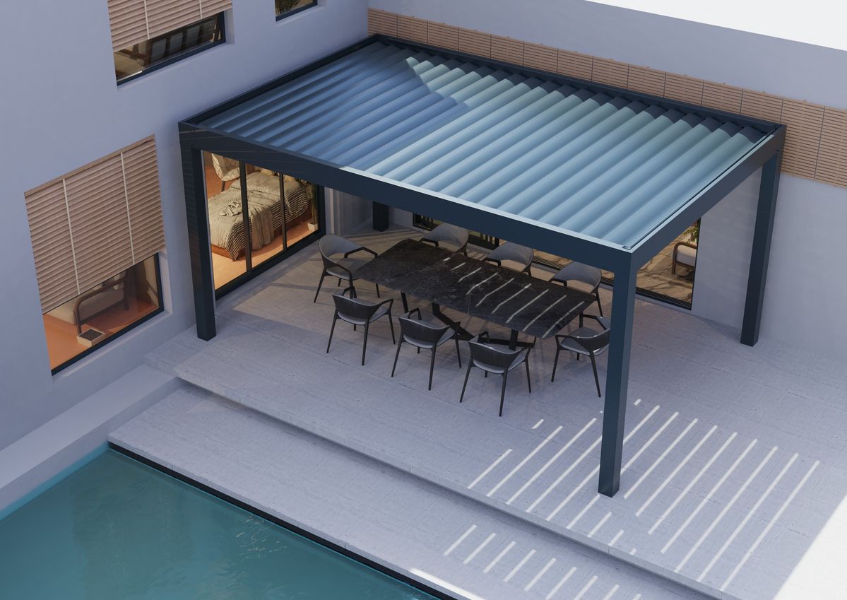 Outdoor Furniture Aluminum - Pergola rectangulaire abordable en alliage d'aluminium