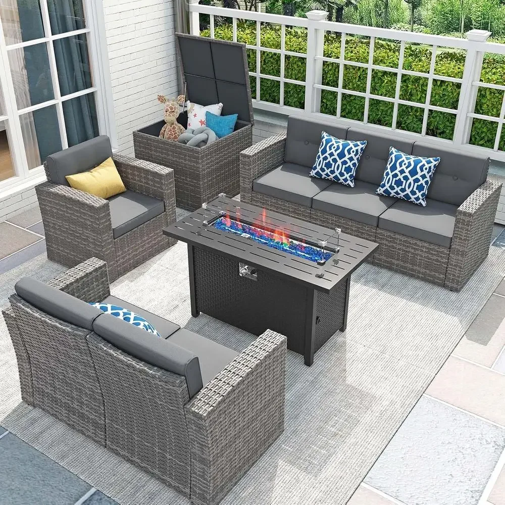 Outdoor Furniture Set With Fire Pit - Ensemble de mobilier de patio 8