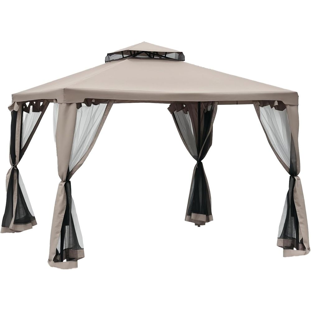 Outdoor Furniture For Patio - Gazebo de patio 9,6' x 9,6',