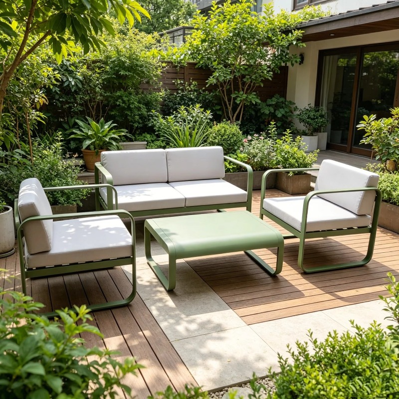 Outdoor Furniture Aluminum - Ensemble de canapés d'extérieur en alliage