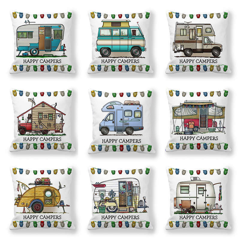 Outdoor Furniture Plans - Happy Campers – housse de coussin