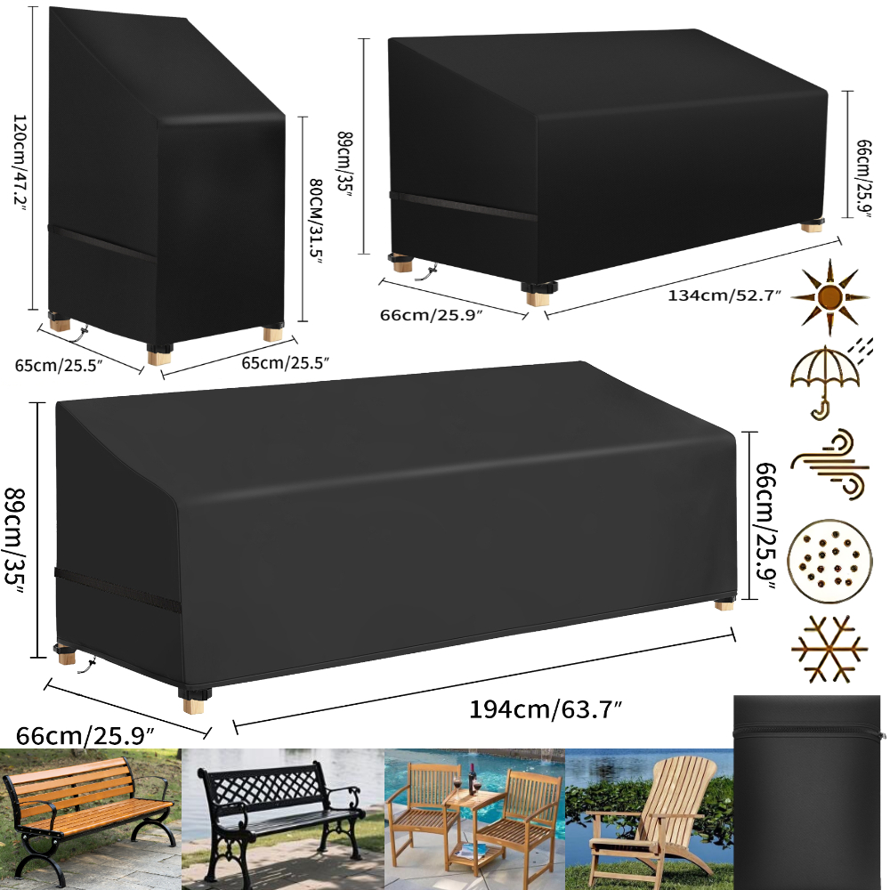 Outdoor Furniture Lounge - Housse de protection imperméable pour chaise