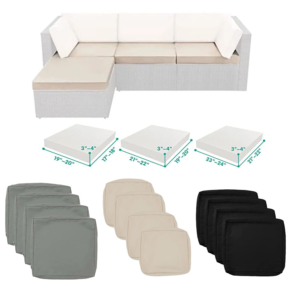 Lot de 4 housses de coussin de - Outdoor Furniture Set Sale avis et prix