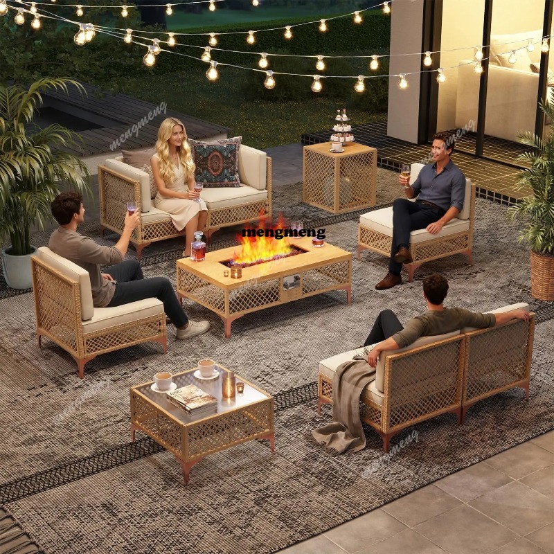 Ensemble de mobilier de patio  - Outdoor Furniture Set With Fire Pit avis et prix
