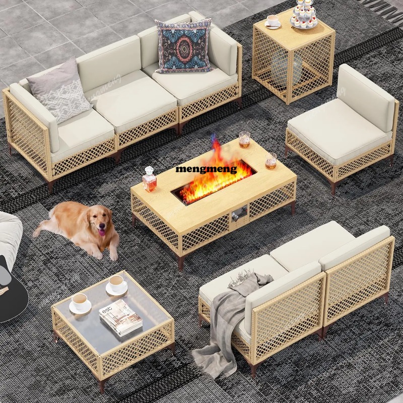 Ensemble de mobilier de patio  - Outdoor Furniture Set With Fire Pit avis et prix