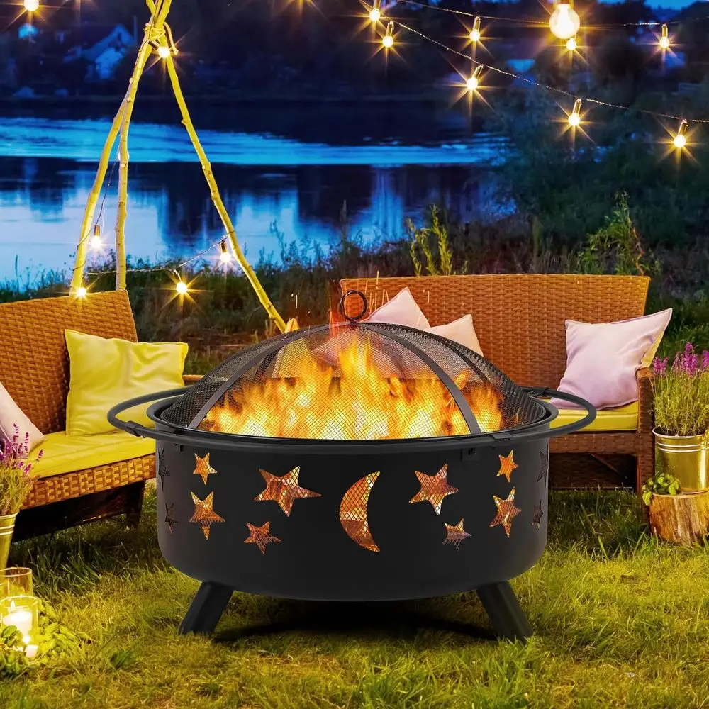 Grande foyer extérieur avec fo - Fire Pit Bowl avis et prix