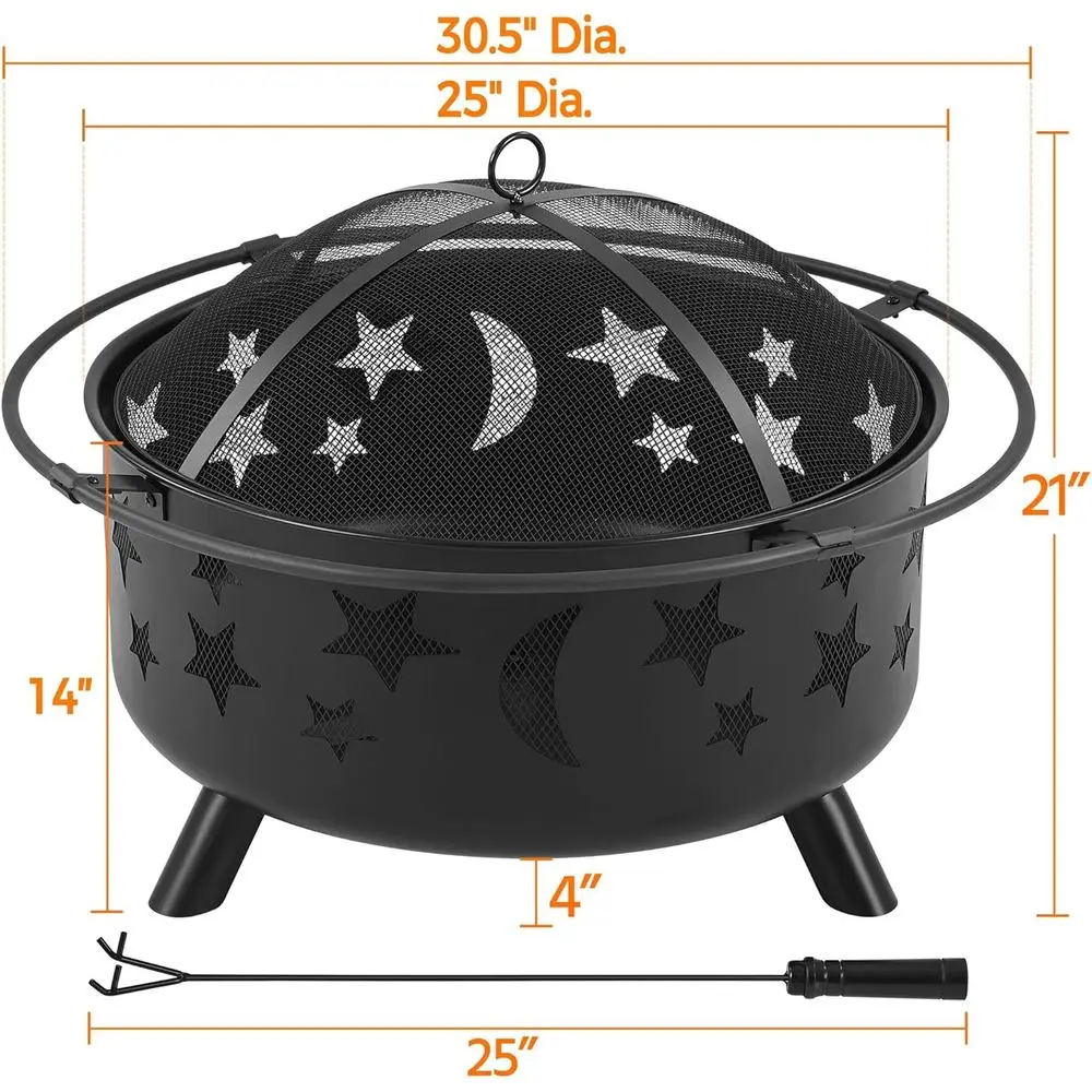Grande foyer extérieur avec fo - Fire Pit Bowl avis et prix