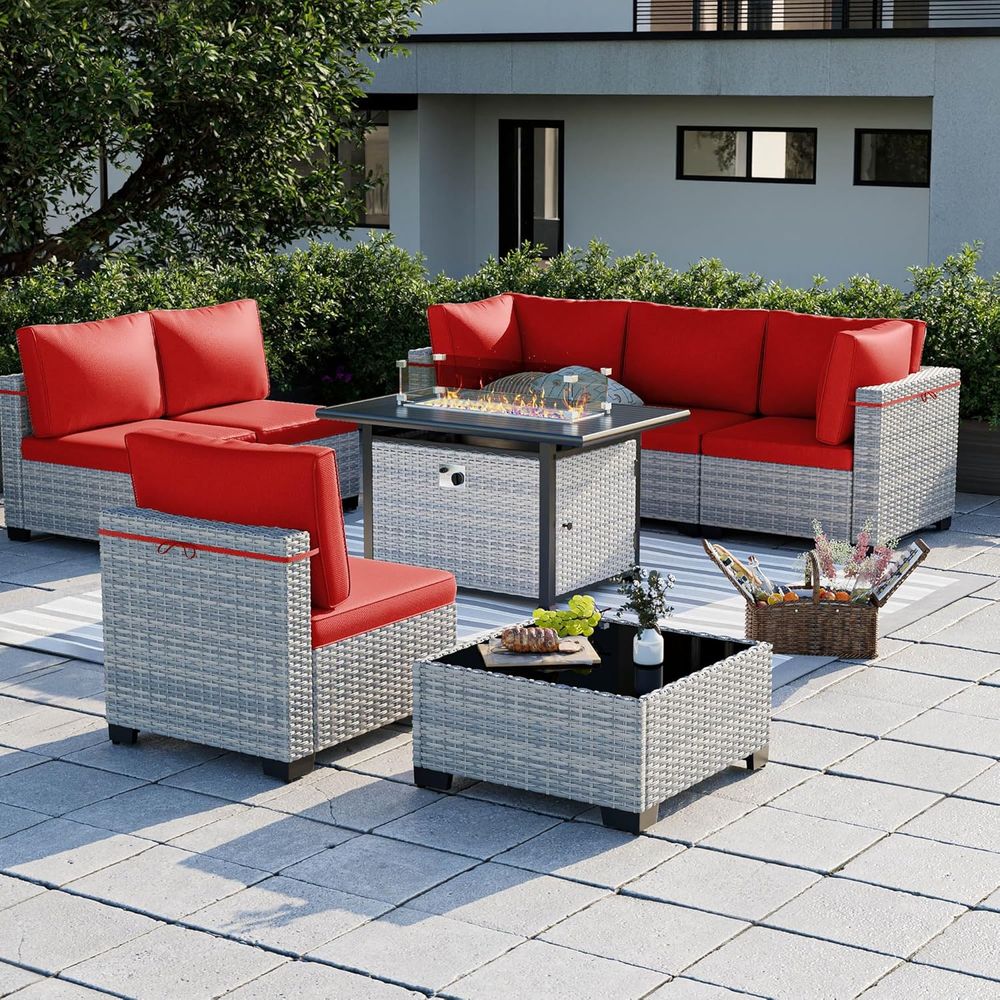 Ensemble de meubles de patio e - Outdoor Furniture Set With Fire Pit avis et prix