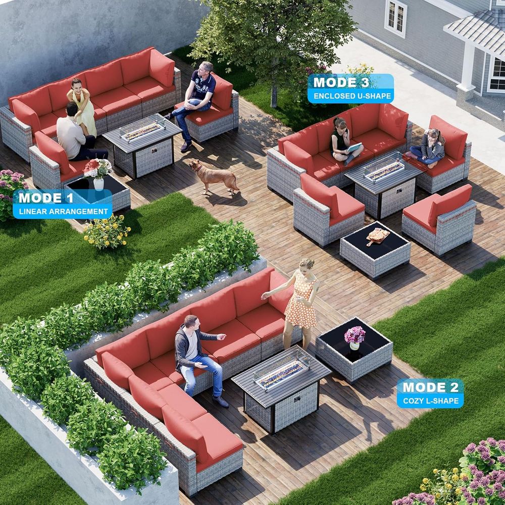 Ensemble de meubles de patio e - Outdoor Furniture Set With Fire Pit avis et prix