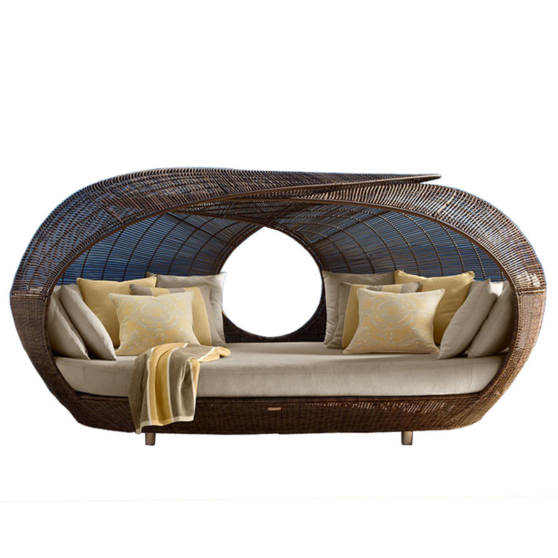 Lit de repos demi-rond en roti - Outdoor Furniture Sale avis et prix