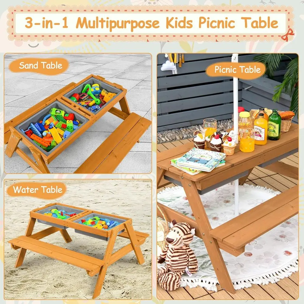 Table de pique-nique 4-en-1 en - Outdoor Furniture Kids avis et prix