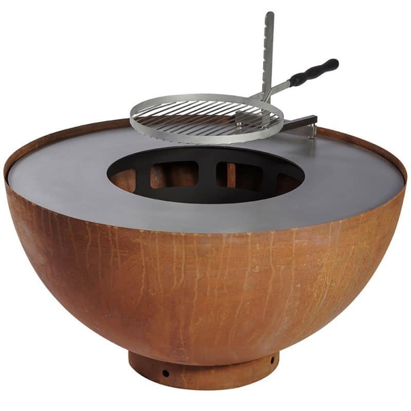 Grand bol à feu en acier Corte - Fire Pit Bowl avis et prix
