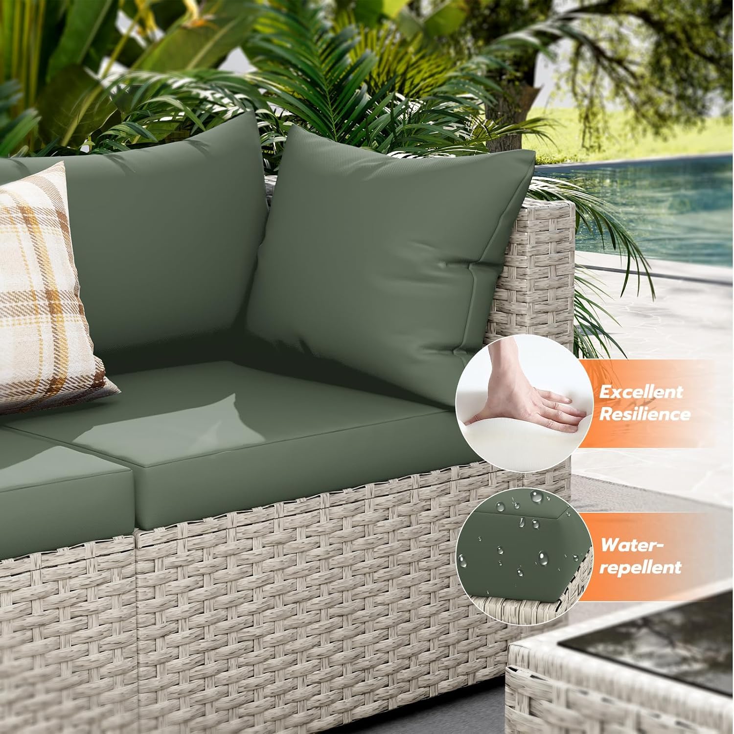 Ensemble de canapé d'extérieur - Outdoor Furniture Set With Fire Pit avis et prix