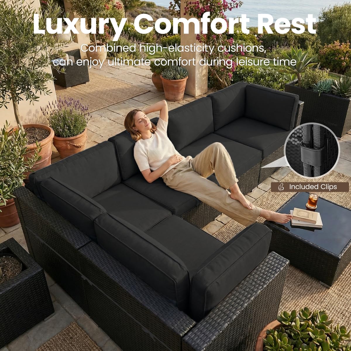 Ensemble de mobilier de patio  - Outdoor Furniture Set With Fire Pit avis et prix