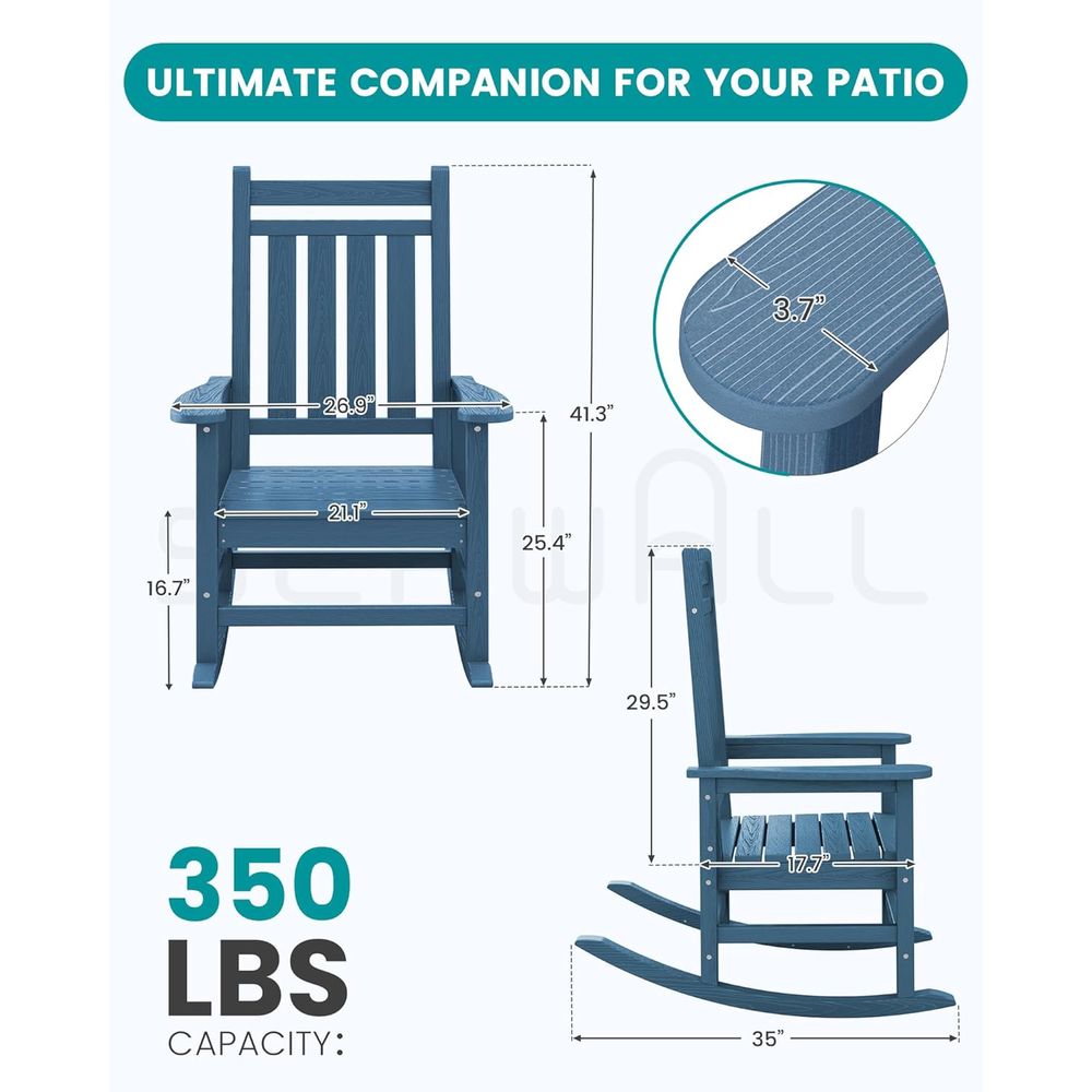 Ensemble de 2 chaises à bascul - Outdoor Furniture Hdpe avis et prix