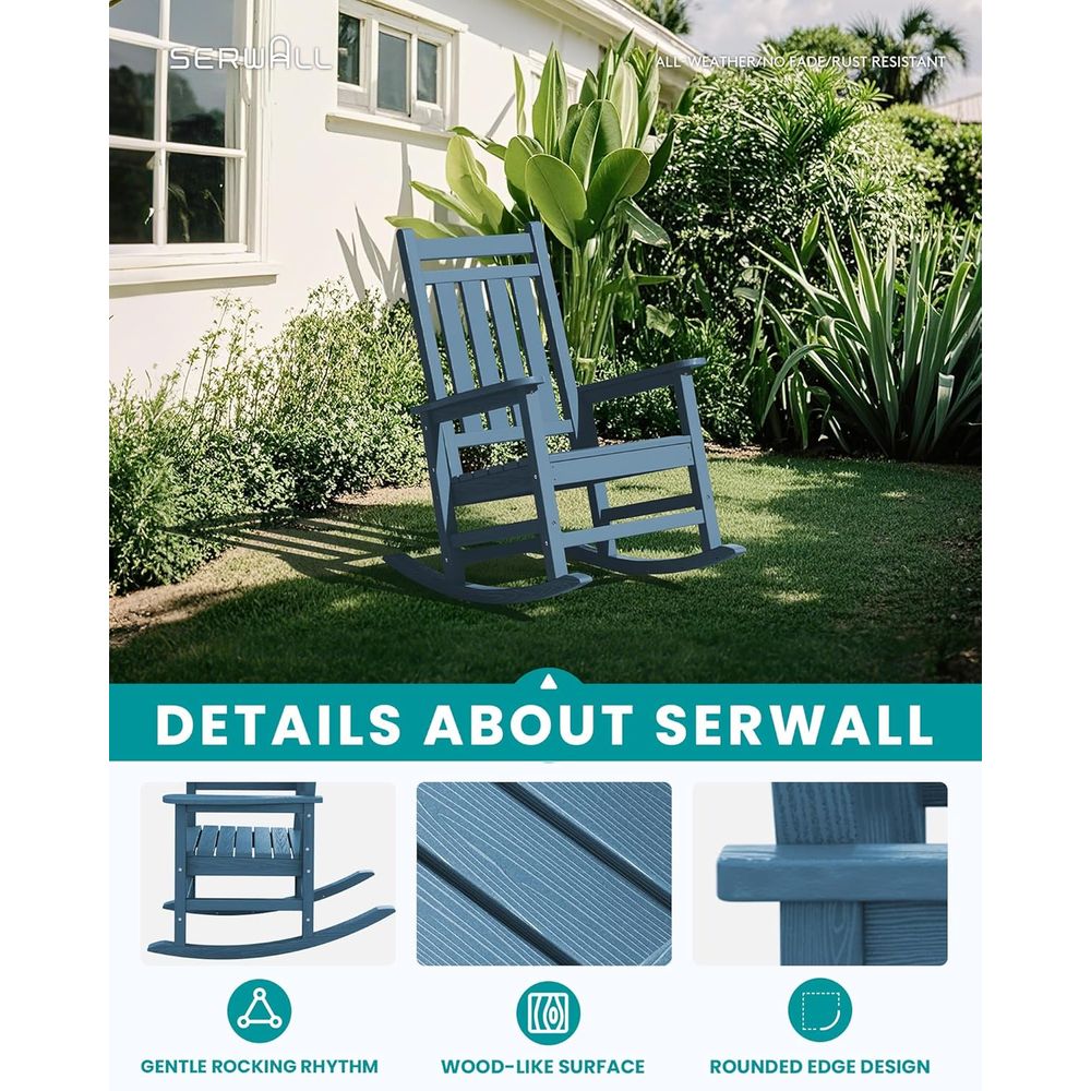 Ensemble de 2 chaises à bascul - Outdoor Furniture Hdpe avis et prix