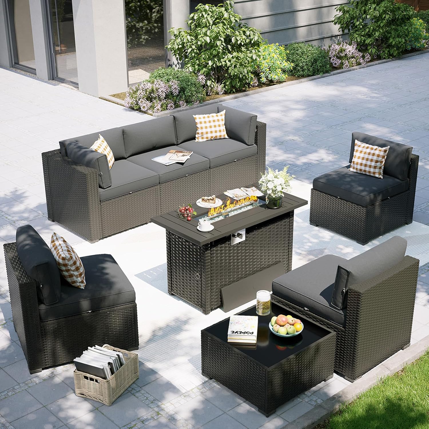 Ensemble de meubles de patio a - Outdoor Furniture Set With Fire Pit avis et prix
