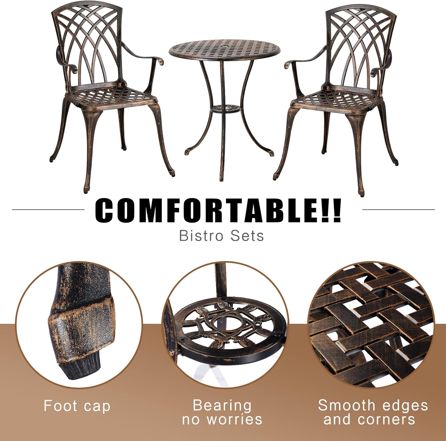 Ensemble bistro d'extérieur 3  - Outdoor Furniture For Patio avis et prix