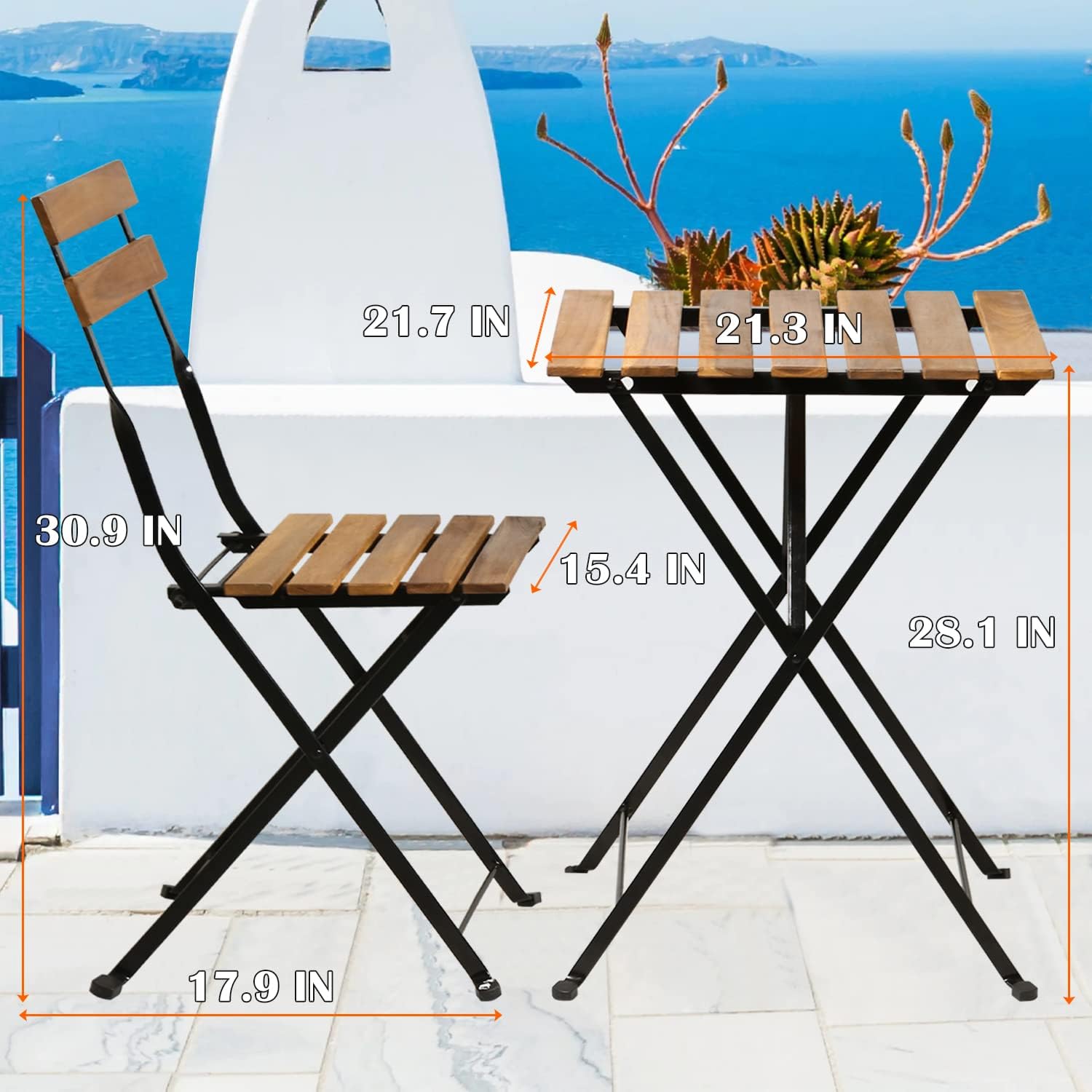 Ensemble bistrot de patio plia - Outdoor Furniture For Patio avis et prix