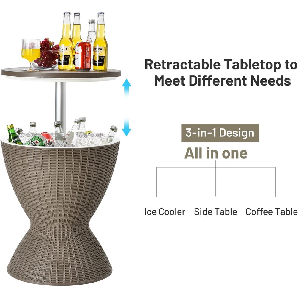 Table de patio en rotin résist - Outdoor Furniture Sale avis et prix