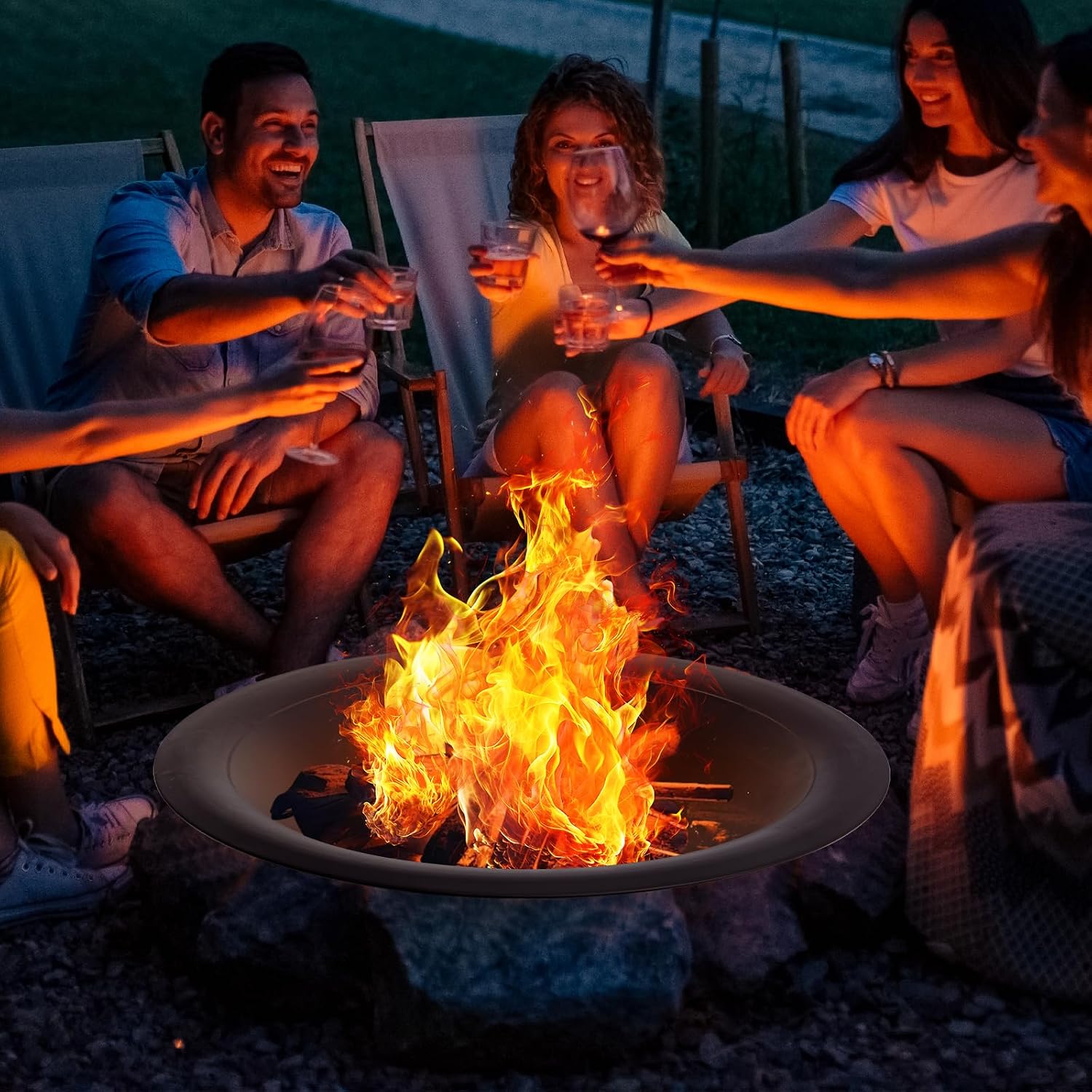 Brasero en acier de 35 pouces, - Fire Pit Bowl avis et prix
