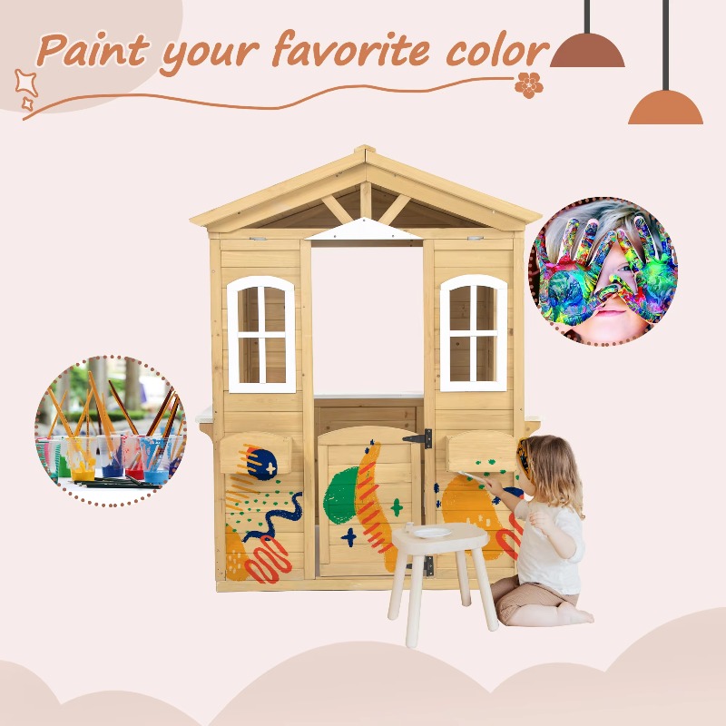 Maisonnette de jeu en bois mas - Outdoor Furniture Kids avis et prix