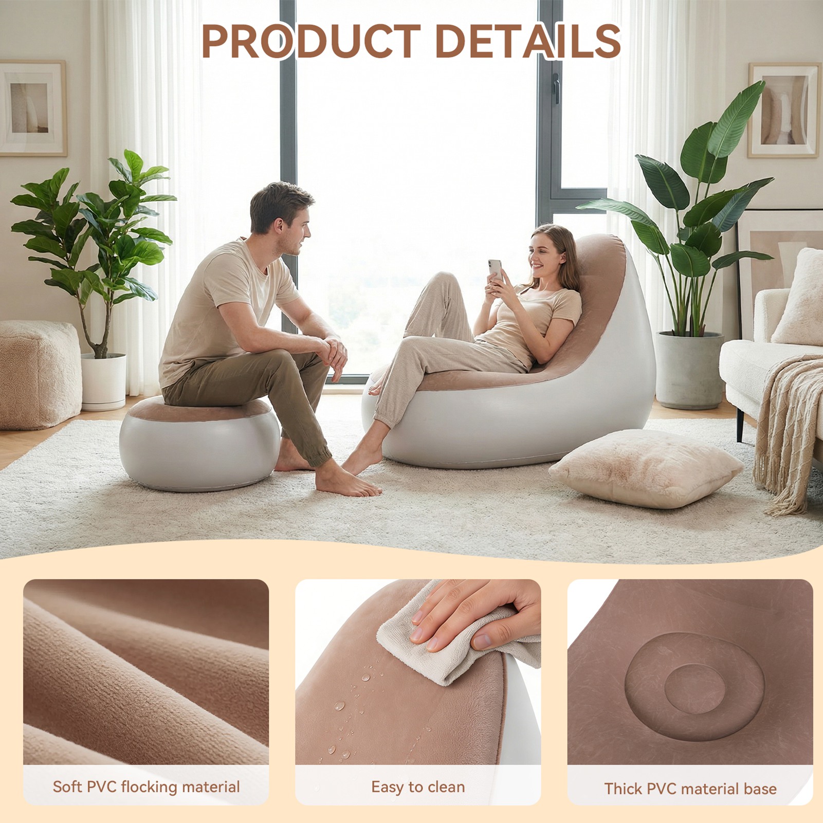Fauteuil gonflable avec repose - Outdoor Furniture Lounge avis et prix