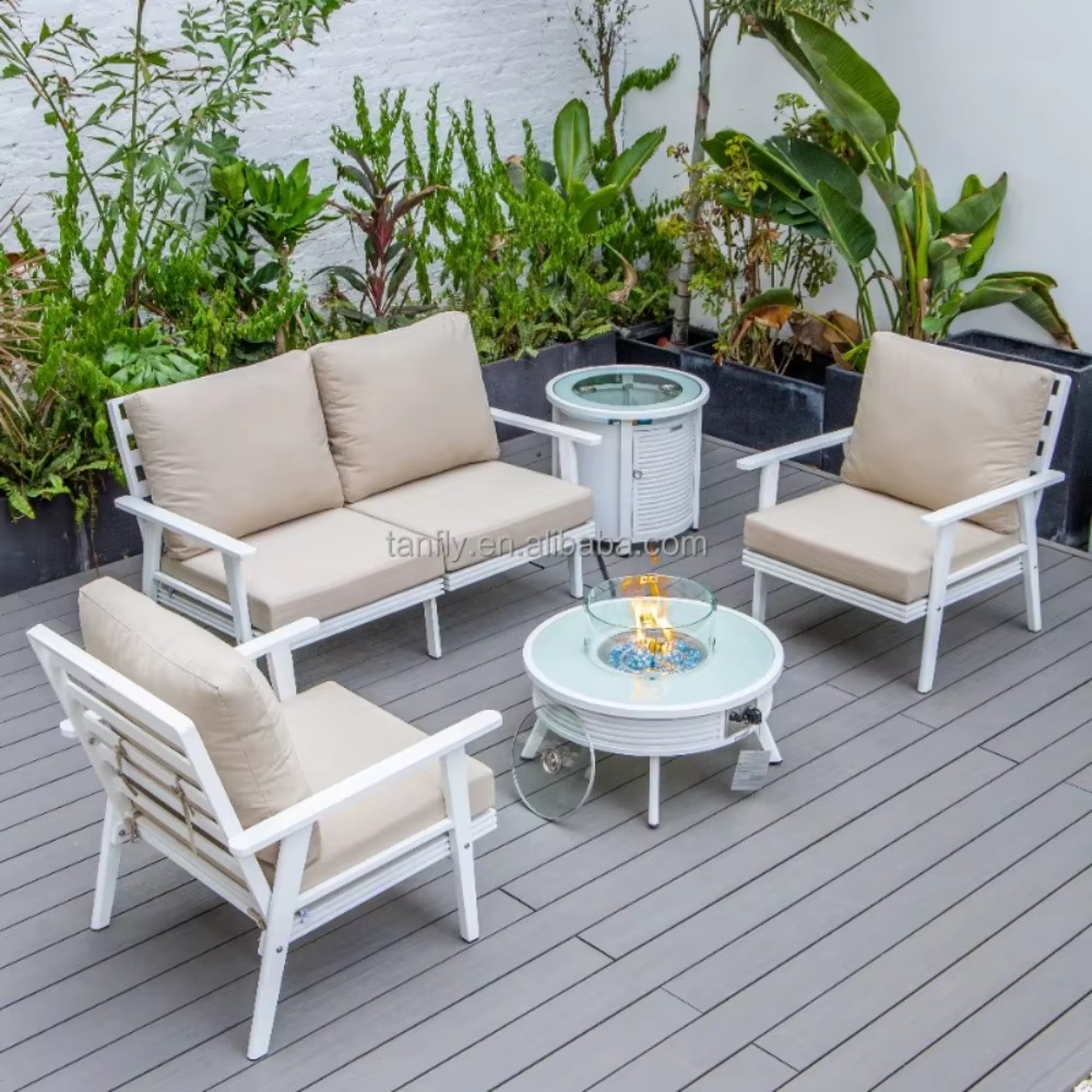 Ensemble de mobilier d'extérie - Outdoor Furniture Set With Fire Pit avis et prix