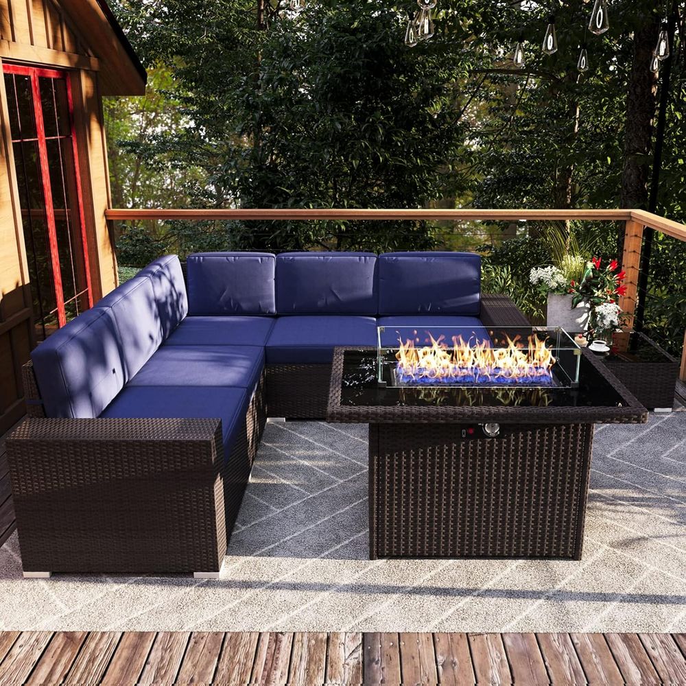 Ensemble de meubles de patio e - Outdoor Furniture Set With Fire Pit avis et prix