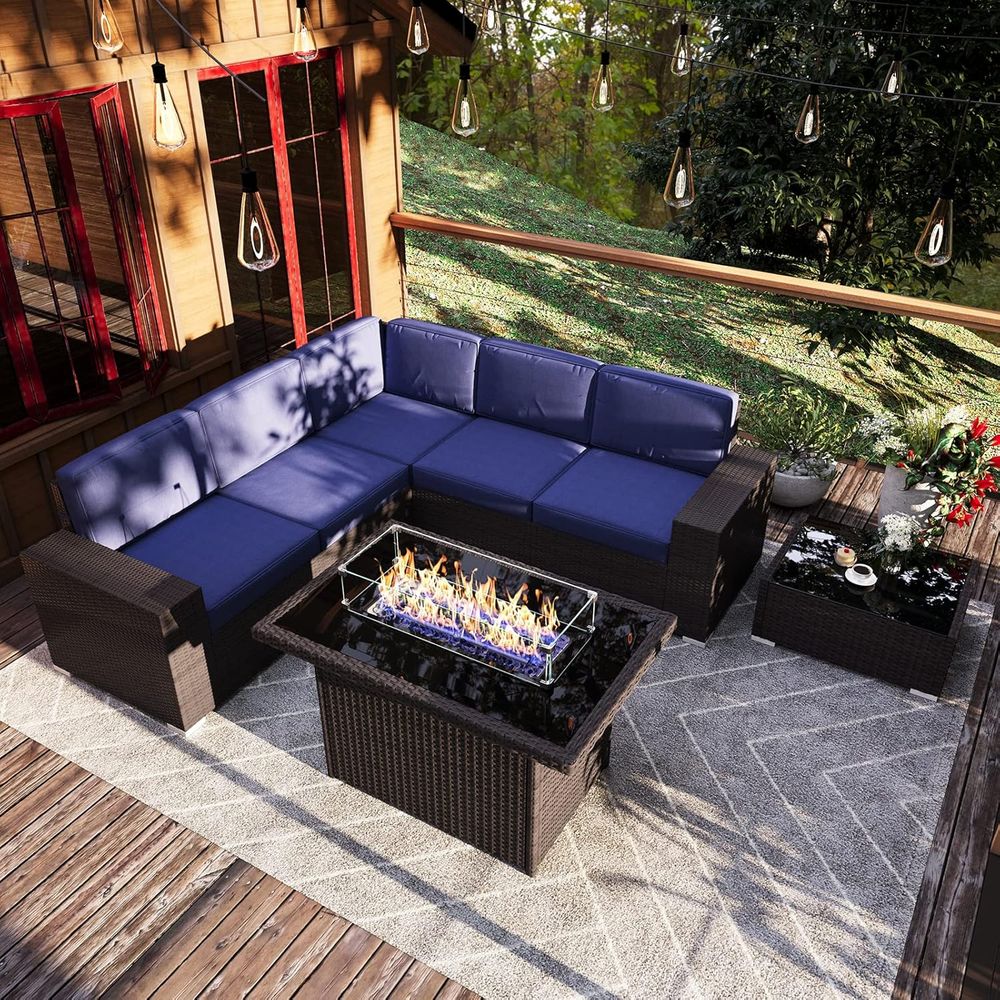 Ensemble de meubles de patio e - Outdoor Furniture Set With Fire Pit avis et prix