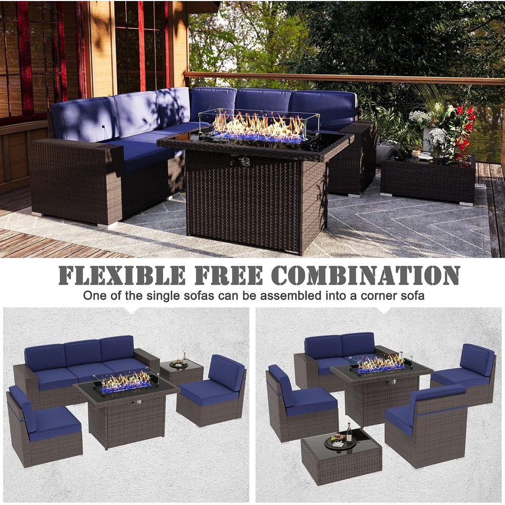 Ensemble de meubles de patio e - Outdoor Furniture Set With Fire Pit avis et prix