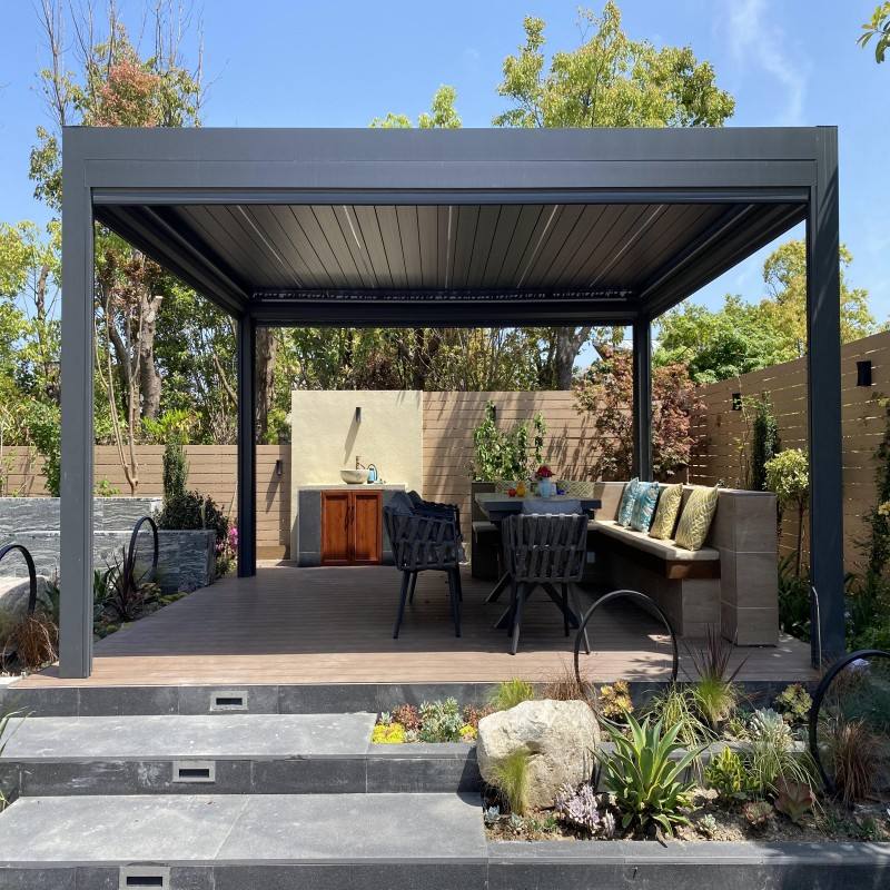 Pergola rectangulaire en allia - Outdoor Furniture Aluminum avis et prix