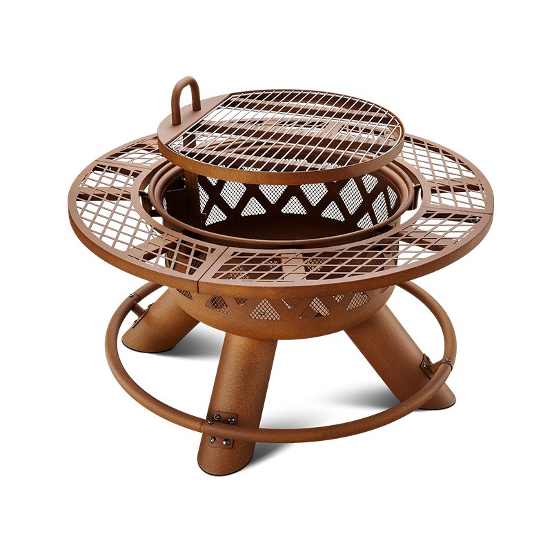 Ensemble de barbecue et foyer  - Outdoor Furniture Set With Fire Pit avis et prix