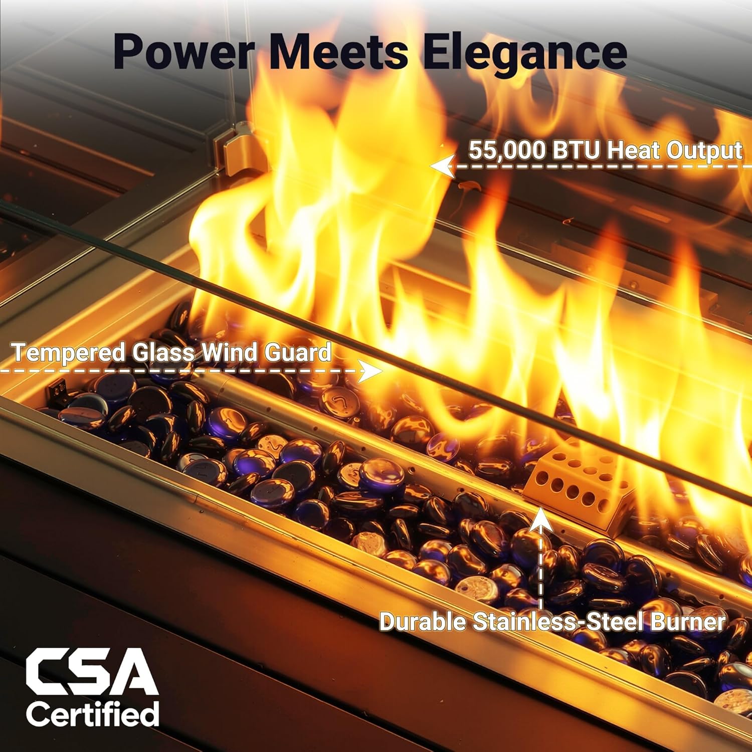 Ensemble de patio en aluminium - Outdoor Furniture Set With Fire Pit avis et prix
