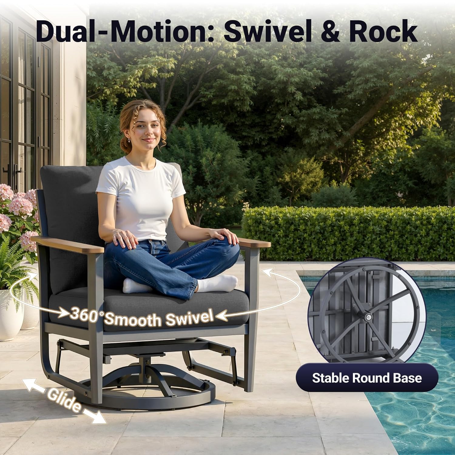 Ensemble de patio en aluminium - Outdoor Furniture Set With Fire Pit avis et prix
