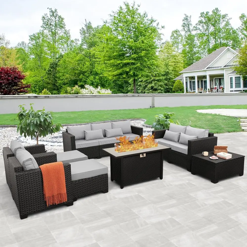 Ensemble de meubles d'extérieu - Outdoor Furniture Set With Fire Pit avis et prix