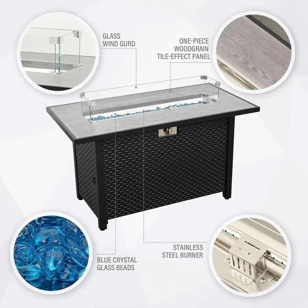 Ensemble de meubles d'extérieu - Outdoor Furniture Set With Fire Pit avis et prix