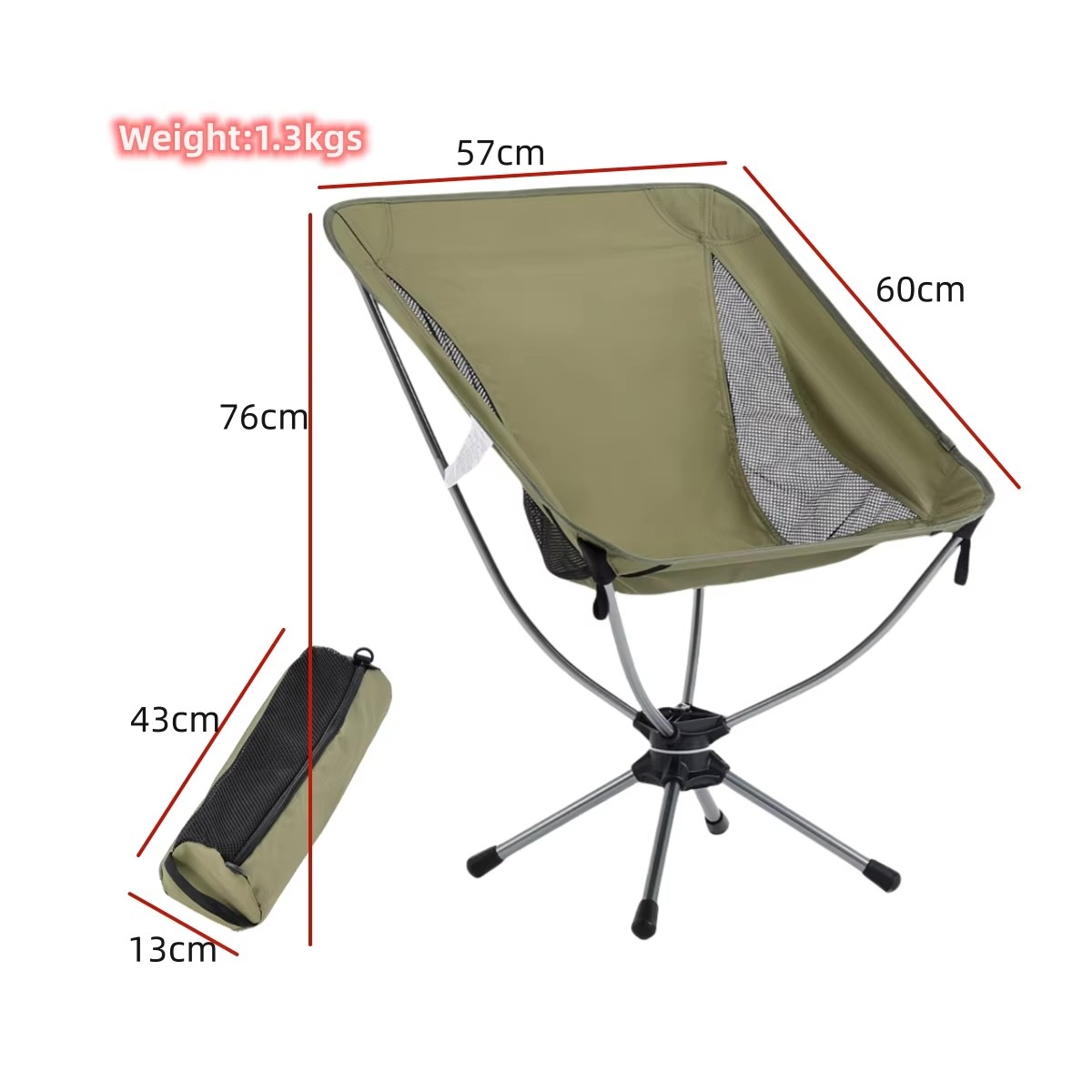 Chaise de camping pivotante en - Outdoor Furniture Aluminum avis et prix