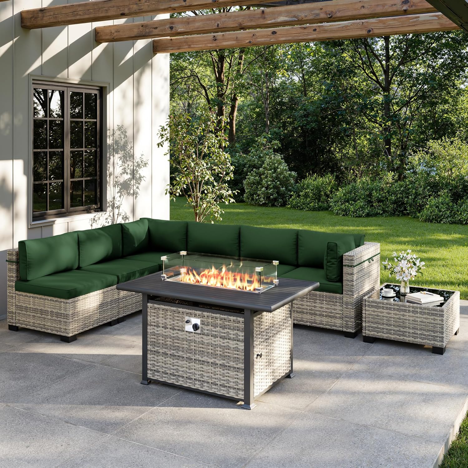 Ensemble de meubles de patio e - Outdoor Furniture Set With Fire Pit avis et prix