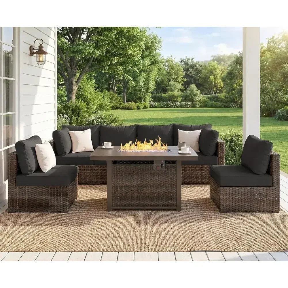 Ensemble de meubles de patio e - Outdoor Furniture Set With Fire Pit avis et prix