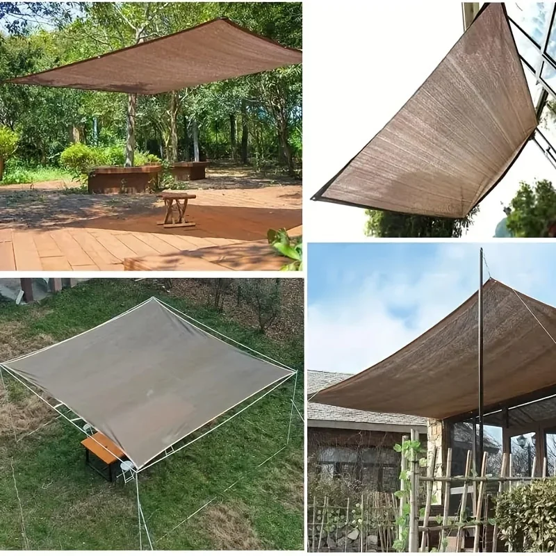 Toile d'ombrage marron en PE a - Outdoor Furniture Hdpe avis et prix